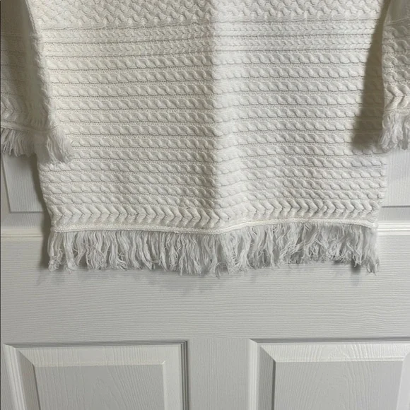 Lulus White Sweater Dress with Fringe - Picture 4 of 7
